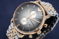 Thumbnail for Emporio Armani Men's Gianni Chronograph Watch Two Tone AR1721 - Watches & Crystals