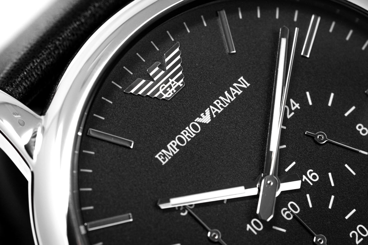 Chronograph Luigi AR1828 Armani Emporio Watches Men\'s Watch & – Crystals