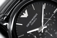 Thumbnail for Emporio Armani Men's Luigi Chronograph Watch Black Ceramic AR1507 - Watches & Crystals