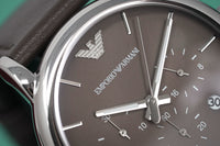 Thumbnail for Emporio Armani Men's Luigi Chronograph Watch Brown AR1734 - Watches & Crystals
