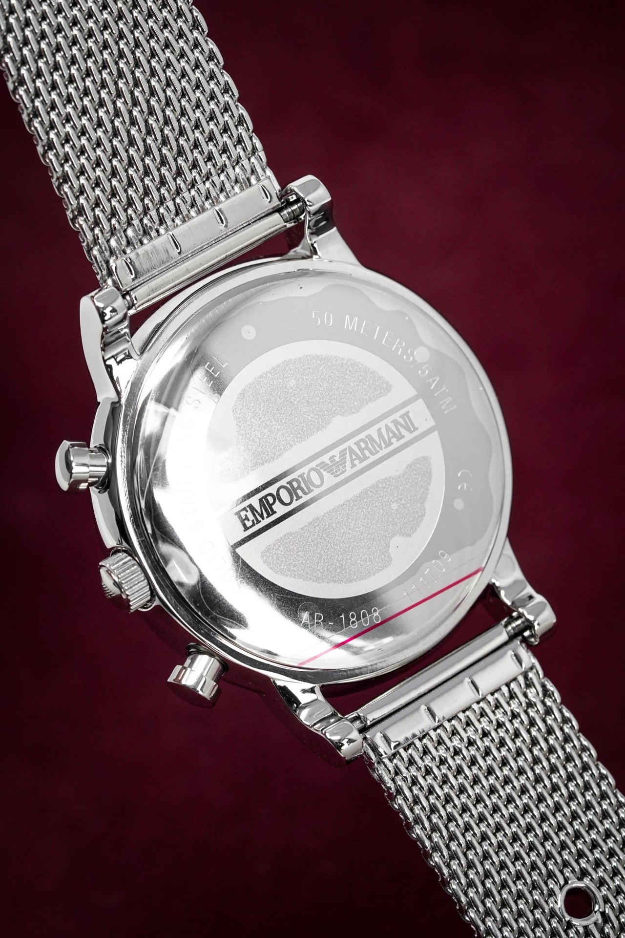 Emporio Armani Men's Luigi Chronograph Watch Mesh AR1808 – Watches &  Crystals