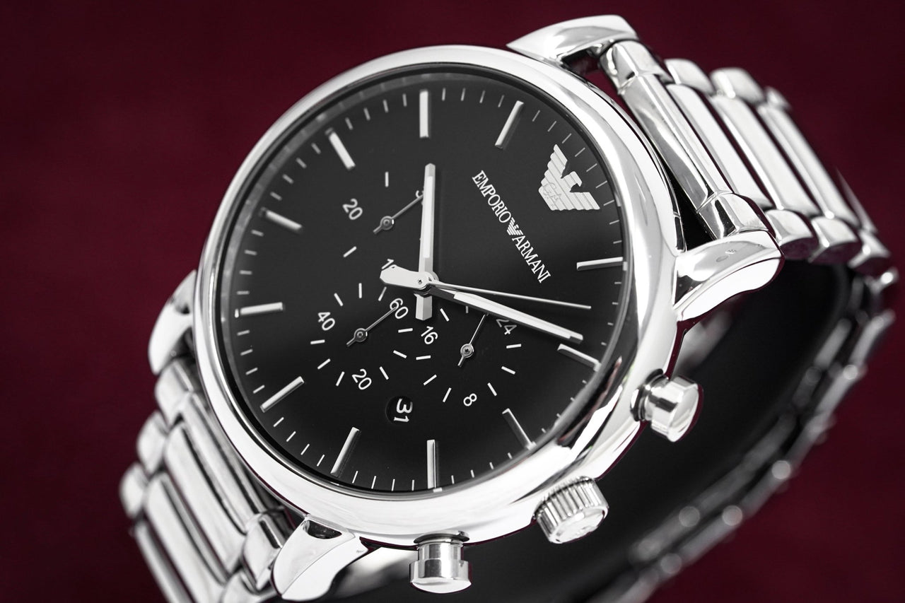 Emporio Armani Men's Luigi Chronograph Watch Steel AR1894 – Watches ...