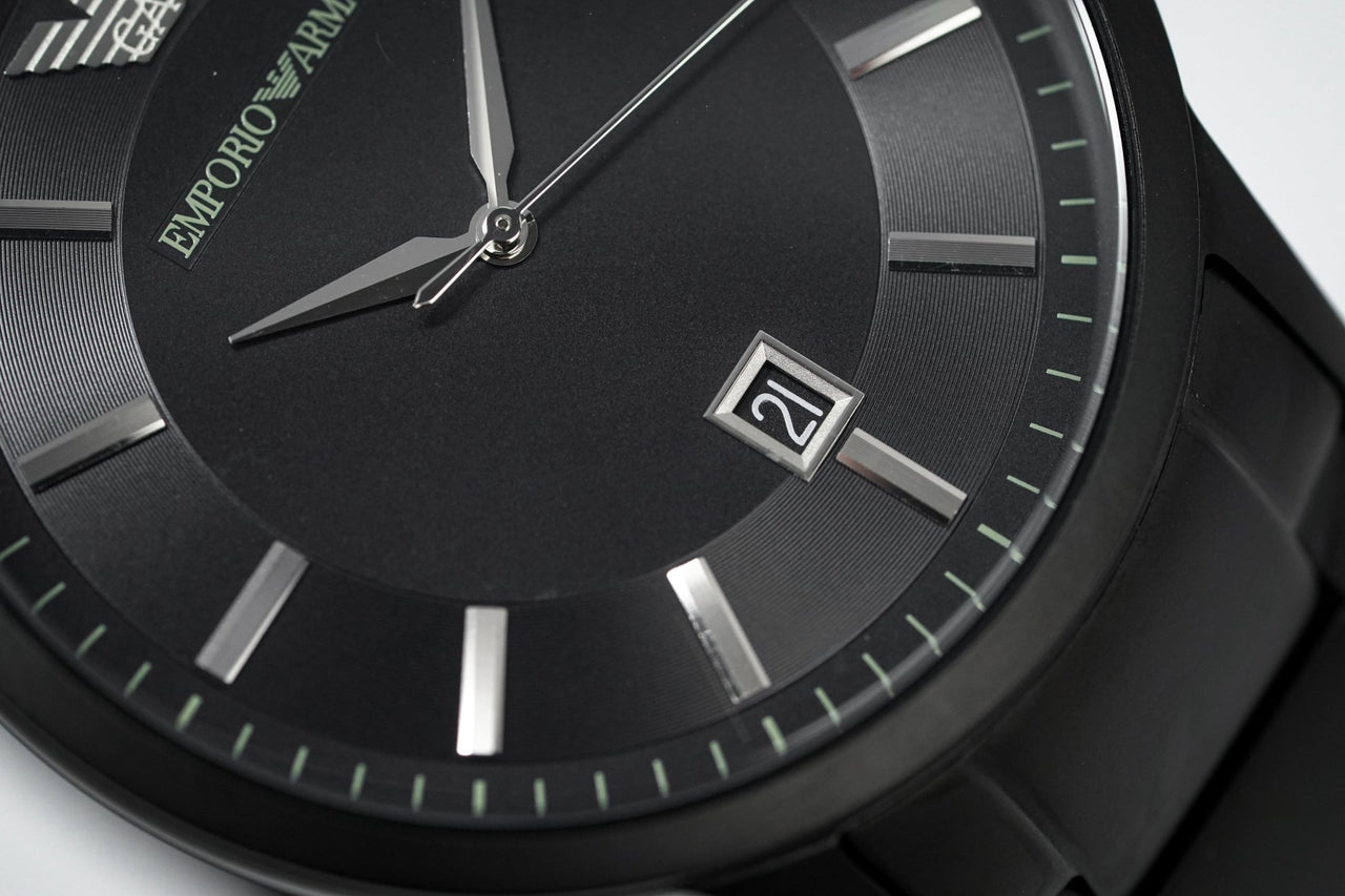 Emporio Armani Men's Luigi Watch Black PVD AR11079 - Watches & Crystals