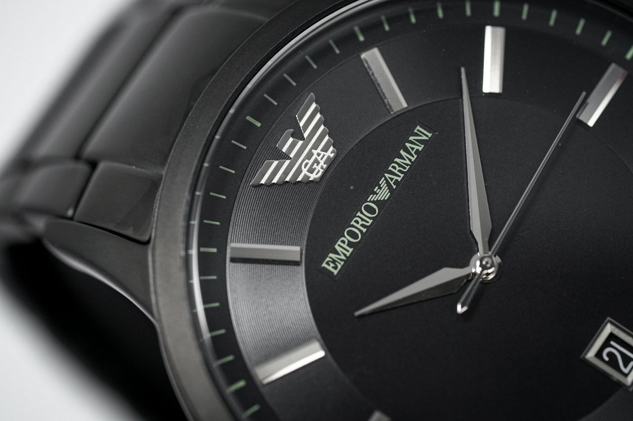 Emporio Armani Men's Luigi Watch Black PVD AR11079 - Watches & Crystals