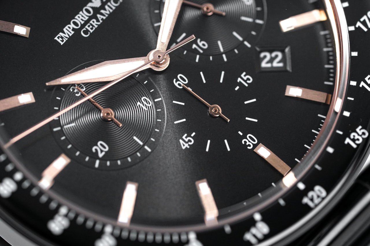 Emporio Armani Men's Mario Ceramic Chronograph Watch AR70002 - Watches & Crystals