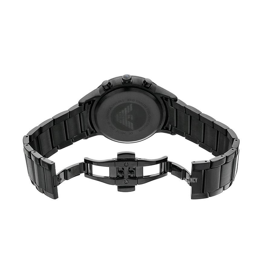 Emporio Armani Men\'s Renato Chronograph Watch Black Steel AR2453 – Watches  & Crystals