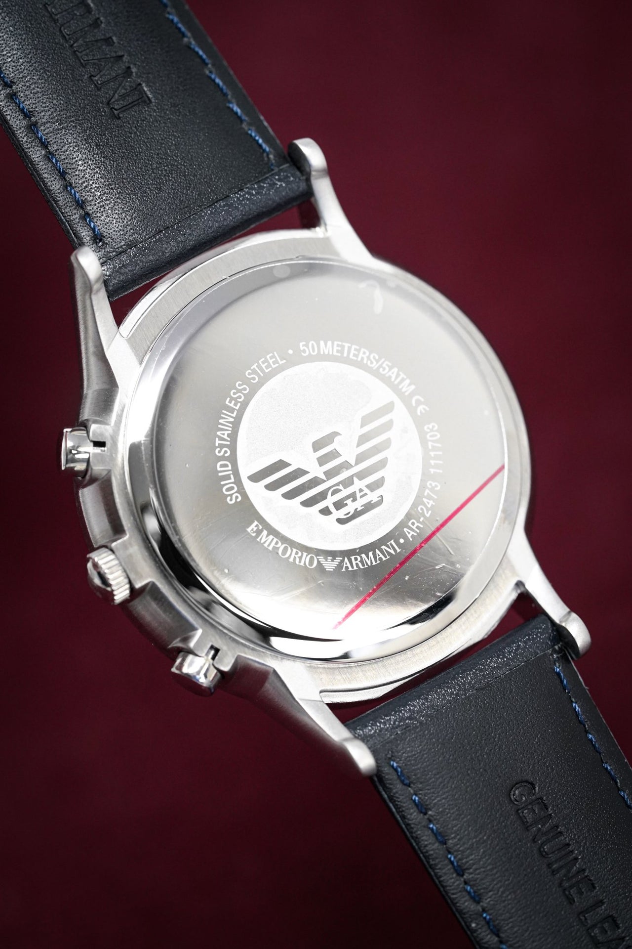 Emporio Armani Men\'s Renato – Watch Crystals Chronograph Blue AR2473 & Watches