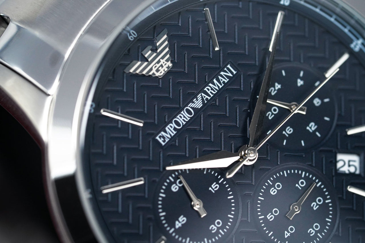 Emporio Armani Men's Renato Watch Blue AR2486 - Watches & Crystals