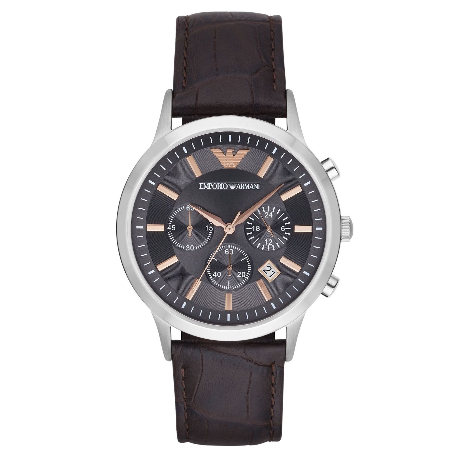 Emporio Armani Men's Renato Watch Chronograph Grey AR2513 - Watches & Crystals