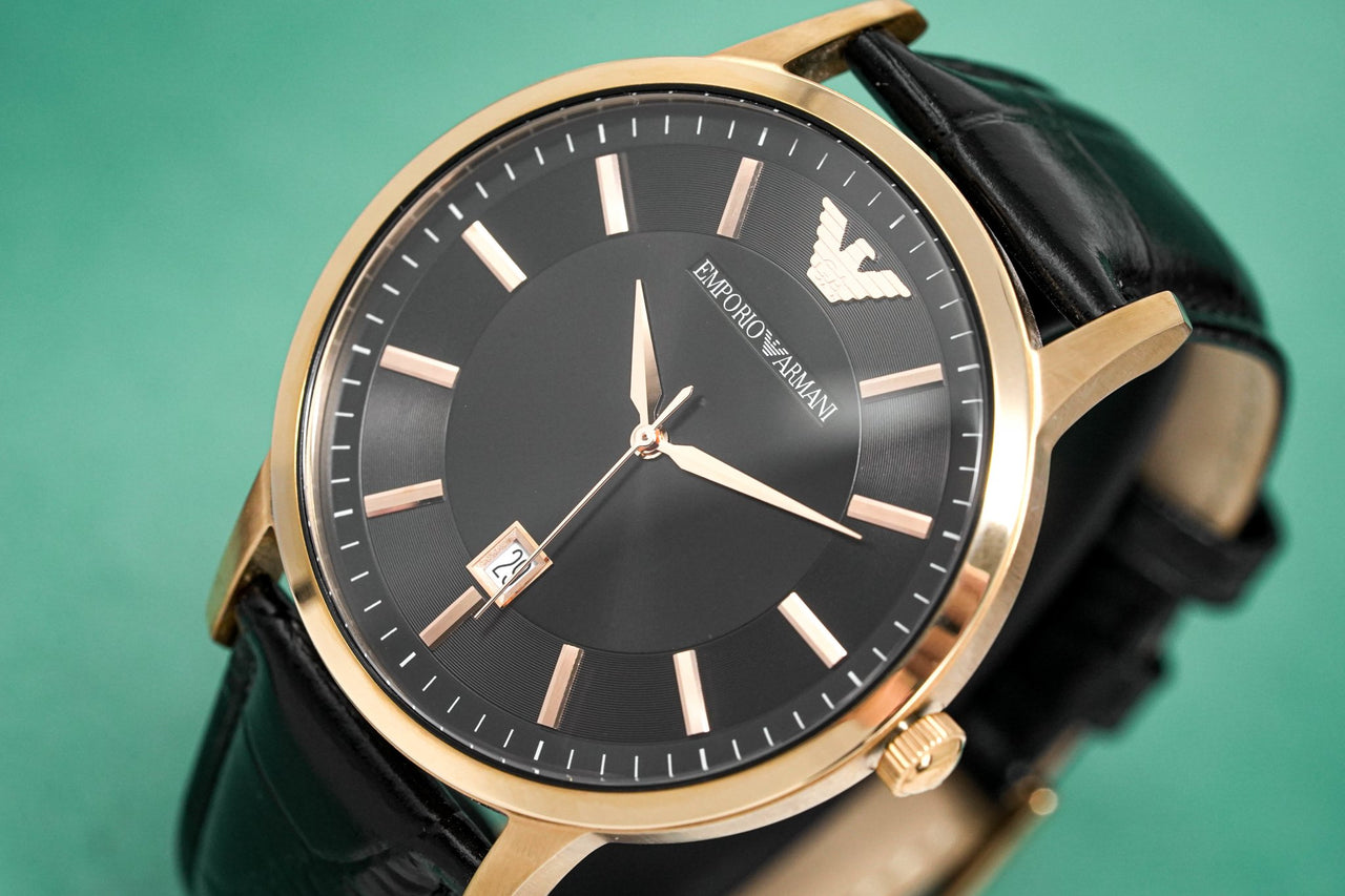 Emporio Armani Men's Renato Watch Rose Gold PVD AR2425 - Watches & Crystals