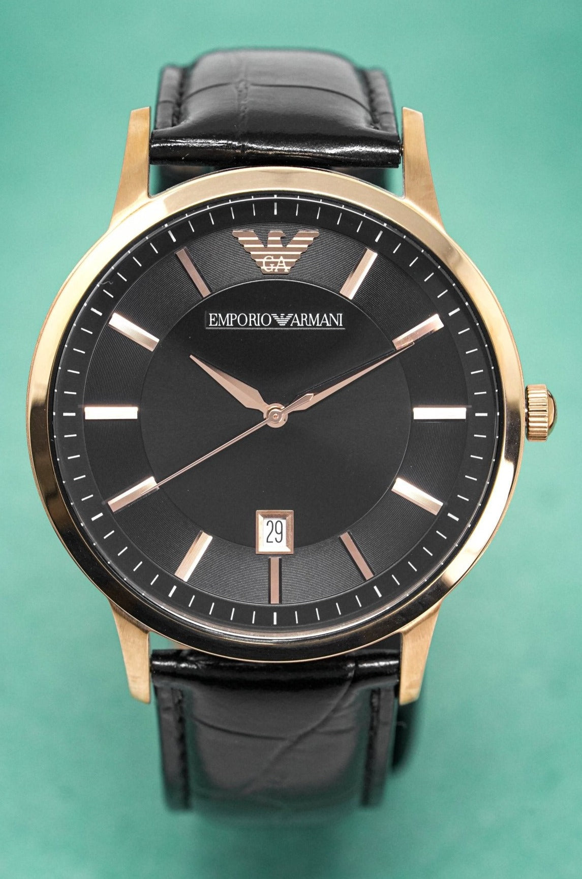 Emporio Armani Men's Renato Watch Rose Gold PVD AR2425 - Watches & Crystals