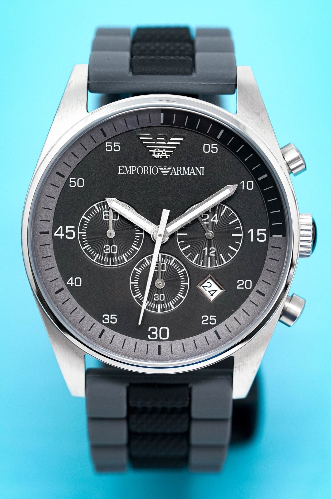 Emporio Armani Men's Sportivo Chronograph Watch Black AR5866 – Watches ...