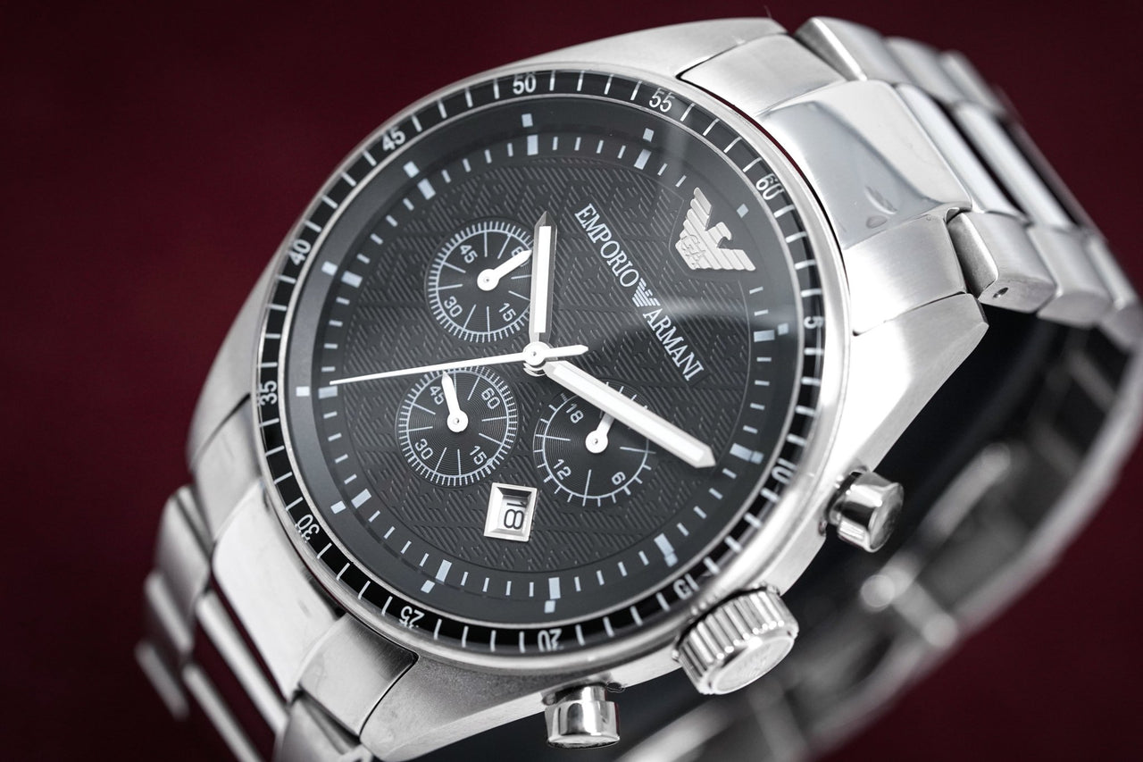 Emporio Armani Men's Sportivo Chronograph Watch Steel AR0585 - Watches & Crystals