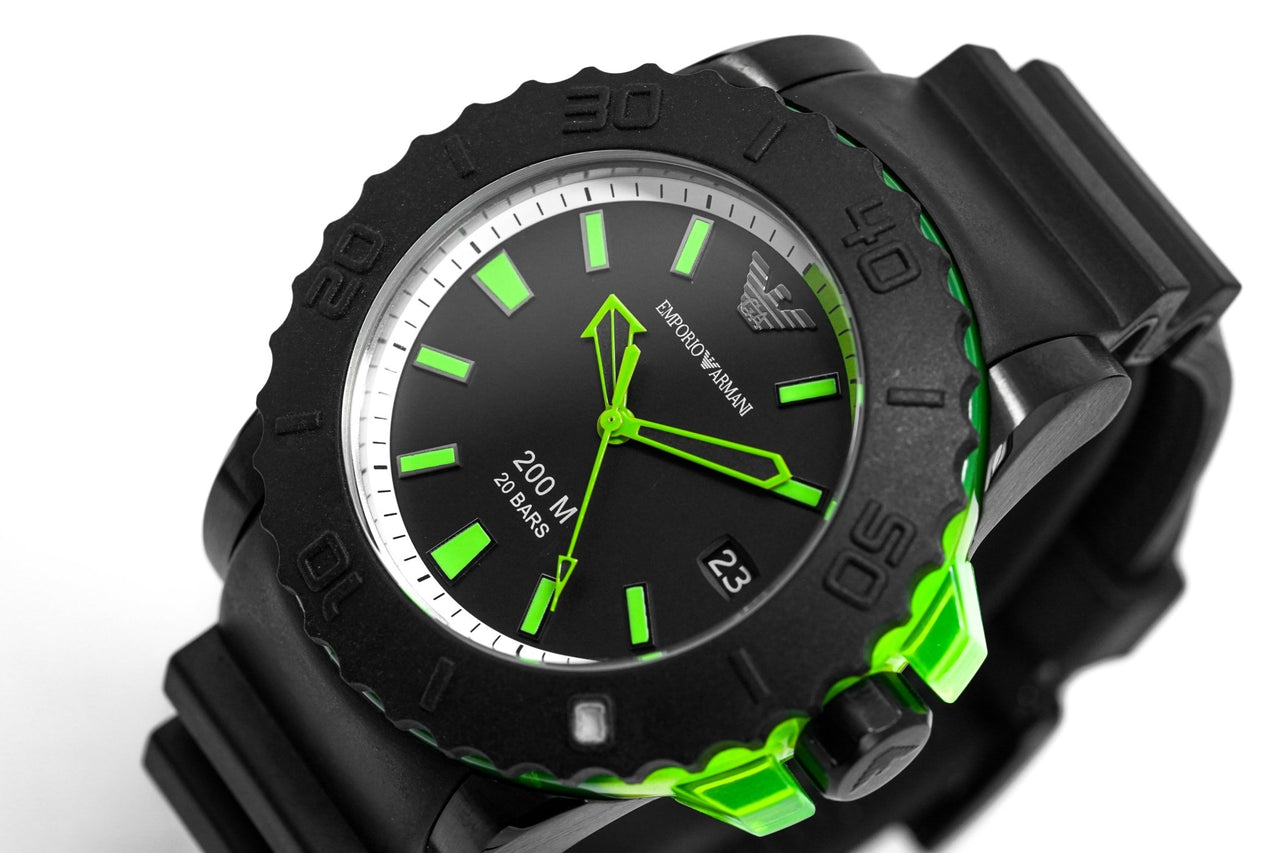 Emporio Armani Men's Sportivo Watch Black AR6102 - Watches & Crystals