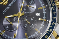 Thumbnail for Emporio Armani Men's Tazio Chronograph Watch Two Tone AR8030 - Watches & Crystals