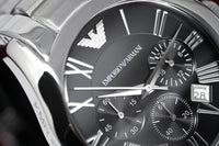 Thumbnail for Emporio Armani Men's Valente Chronograph Watch Steel AR0673 - Watches & Crystals