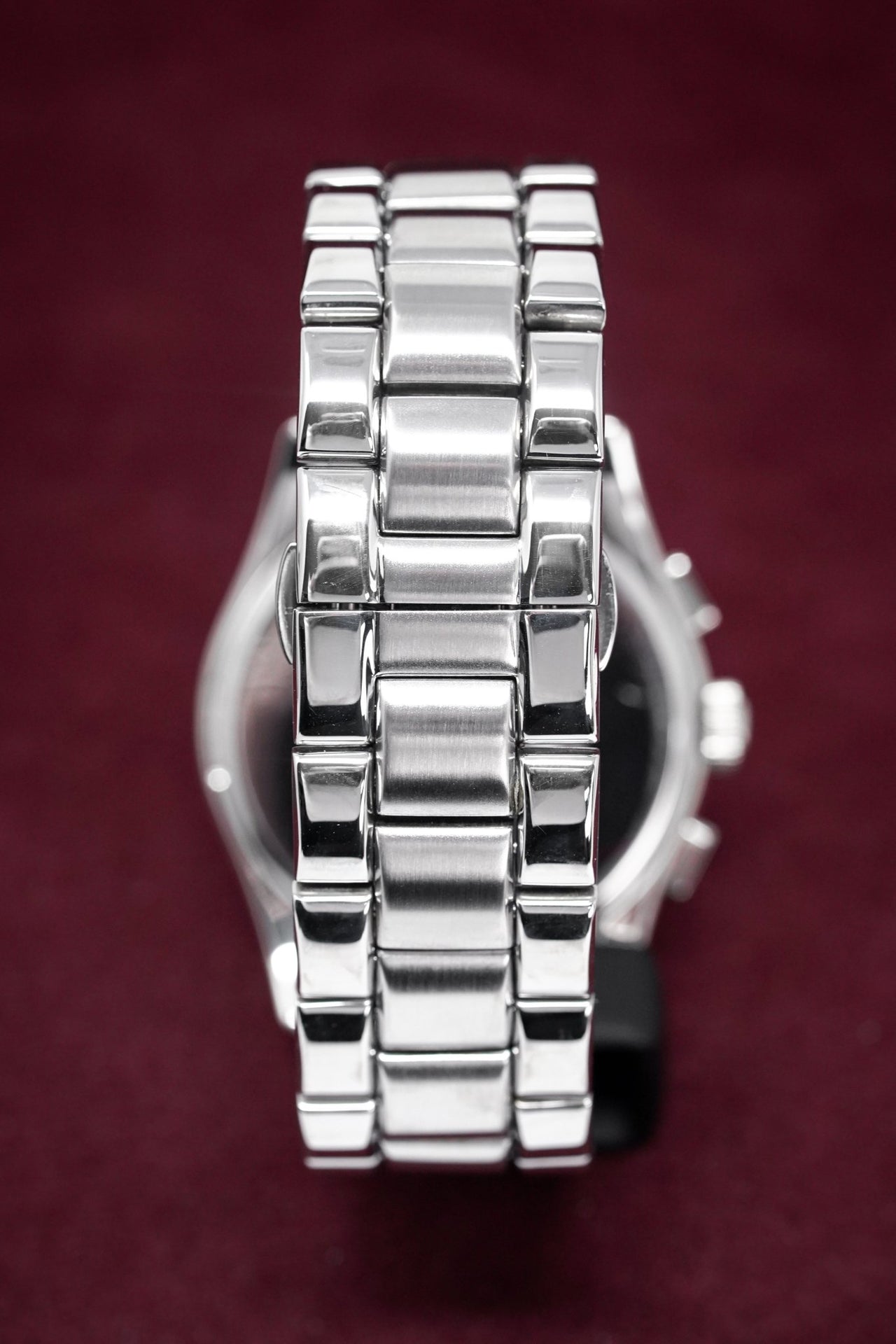 Emporio Armani Men's Chronograph Watch Silver AR1635 – Watches & Crystals