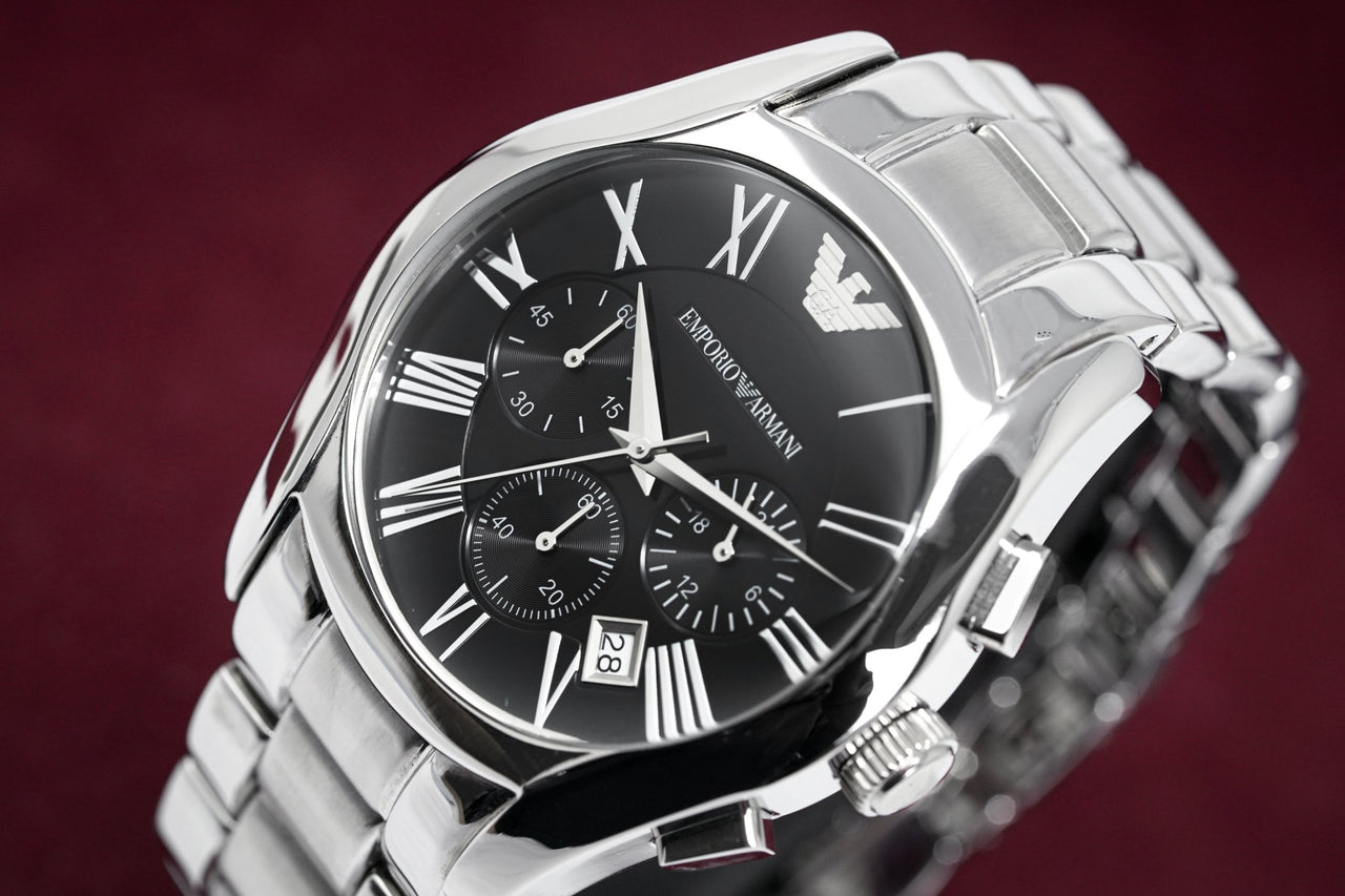 Emporio Armani Men's Valente Chronograph Watch Steel AR0673 - Watches & Crystals