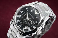 Thumbnail for Emporio Armani Men's Valente Chronograph Watch Steel AR0673 - Watches & Crystals