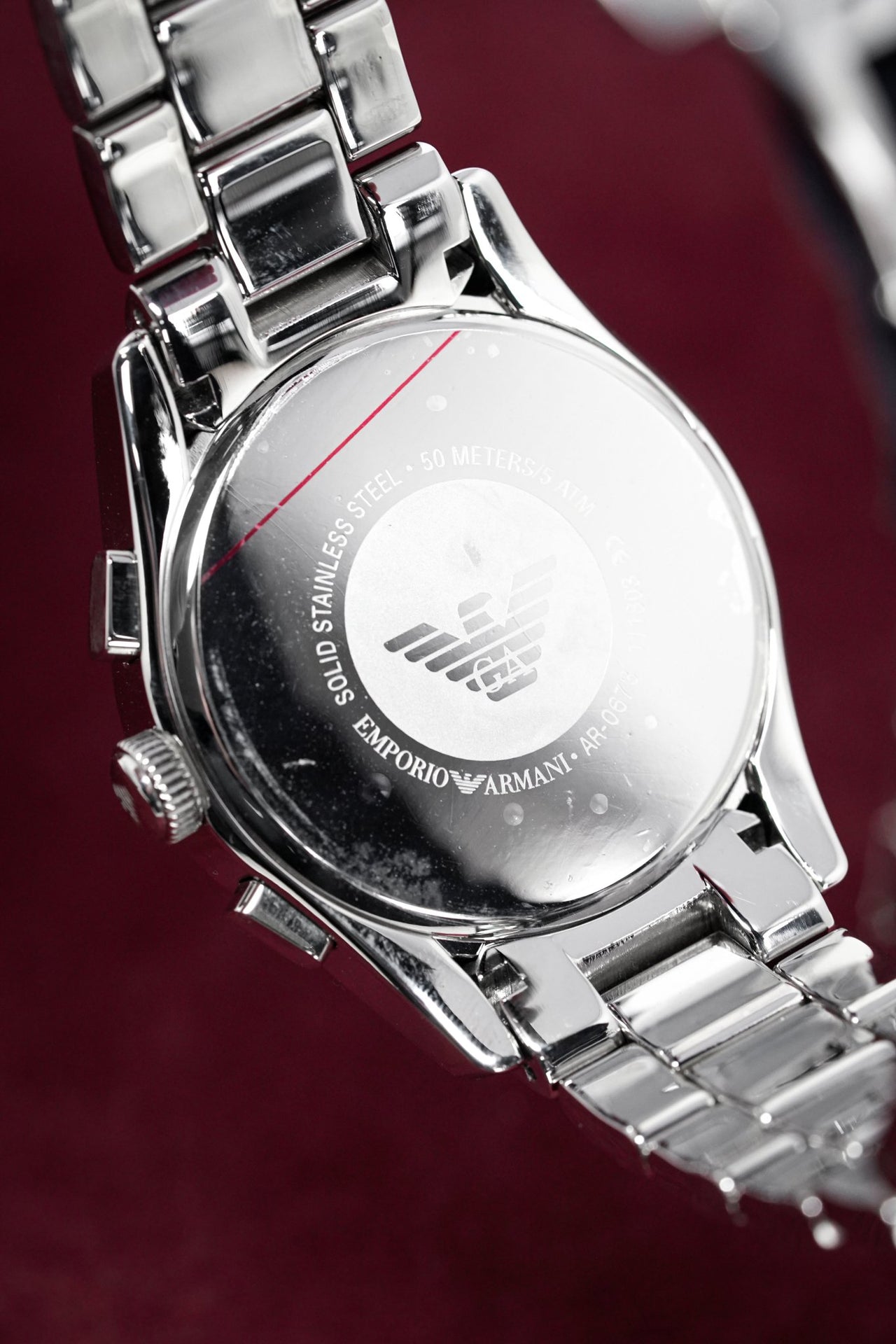 Emporio Armani Men's Valente Chronograph Watch Steel AR0673 - Watches & Crystals