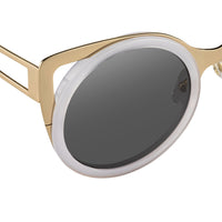 Thumbnail for Erdem Sunglasses Cat Eye Transparent White and Grey - Watches & Crystals