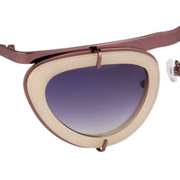Thumbnail for Erdem Women Sunglasses Cat Eye Beige Rose Gold and Grey Graduated Lenses - EDM3C2SUN - Watches & Crystals