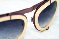 Thumbnail for Erdem Women Sunglasses Cat Eye Beige Rose Gold and Grey Graduated Lenses - EDM3C2SUN - Watches & Crystals