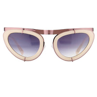 Thumbnail for Erdem Women Sunglasses Cat Eye Beige Rose Gold and Grey Graduated Lenses - EDM3C2SUN - Watches & Crystals