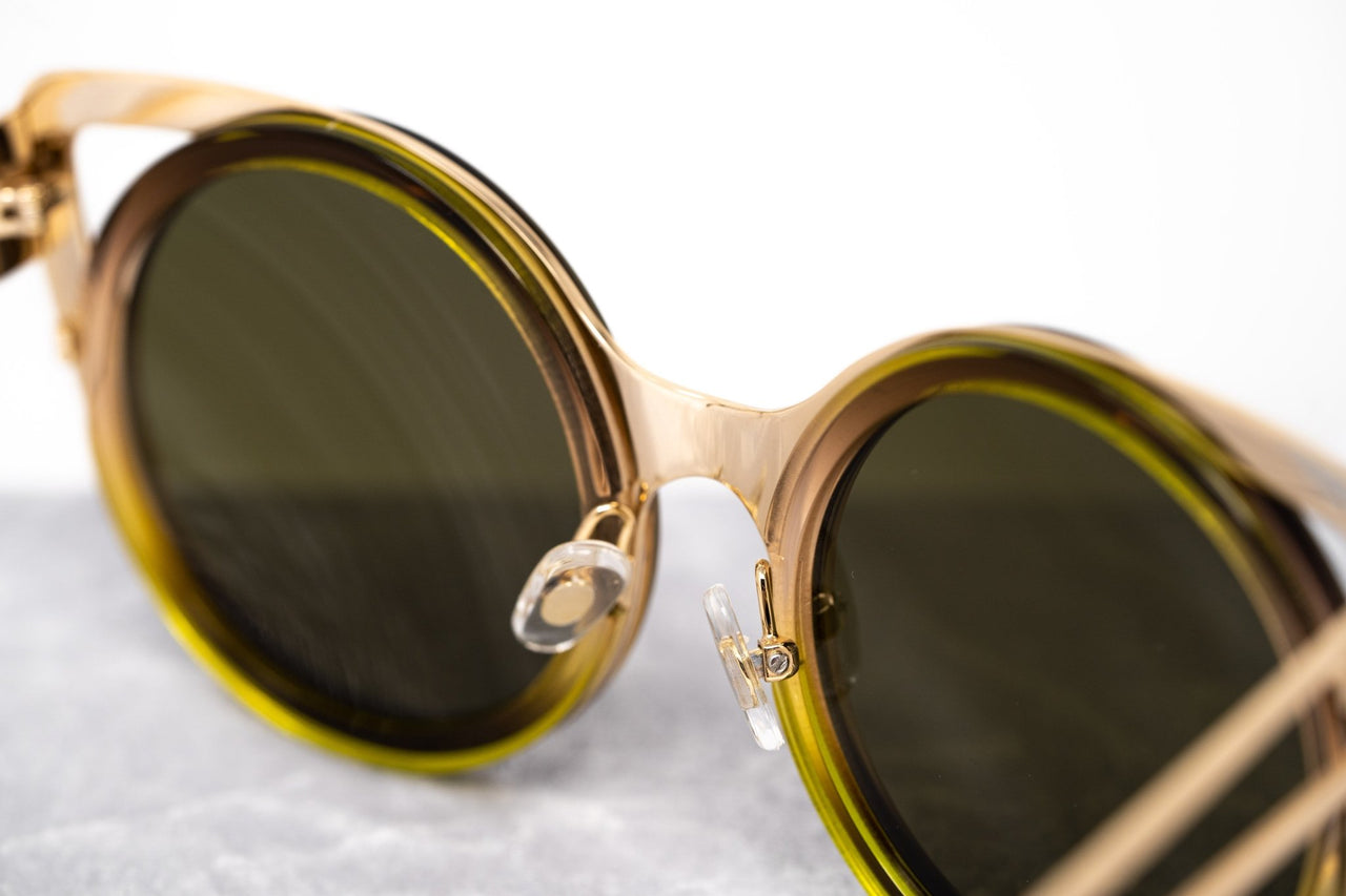 Erdem Women Sunglasses Cat Eye Brown Gradient Light Gold with Brown Lenses Category 3 EDM4C11SUN - Watches & Crystals