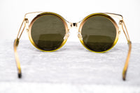 Thumbnail for Erdem Women Sunglasses Cat Eye Brown Gradient Light Gold with Brown Lenses Category 3 EDM4C11SUN - Watches & Crystals