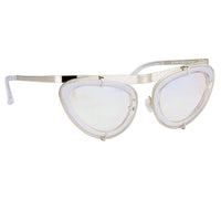 Thumbnail for Erdem Women Sunglasses Cat Eye Clear Silver and Silver Lenses - EDM3C1SUN - Watches & Crystals