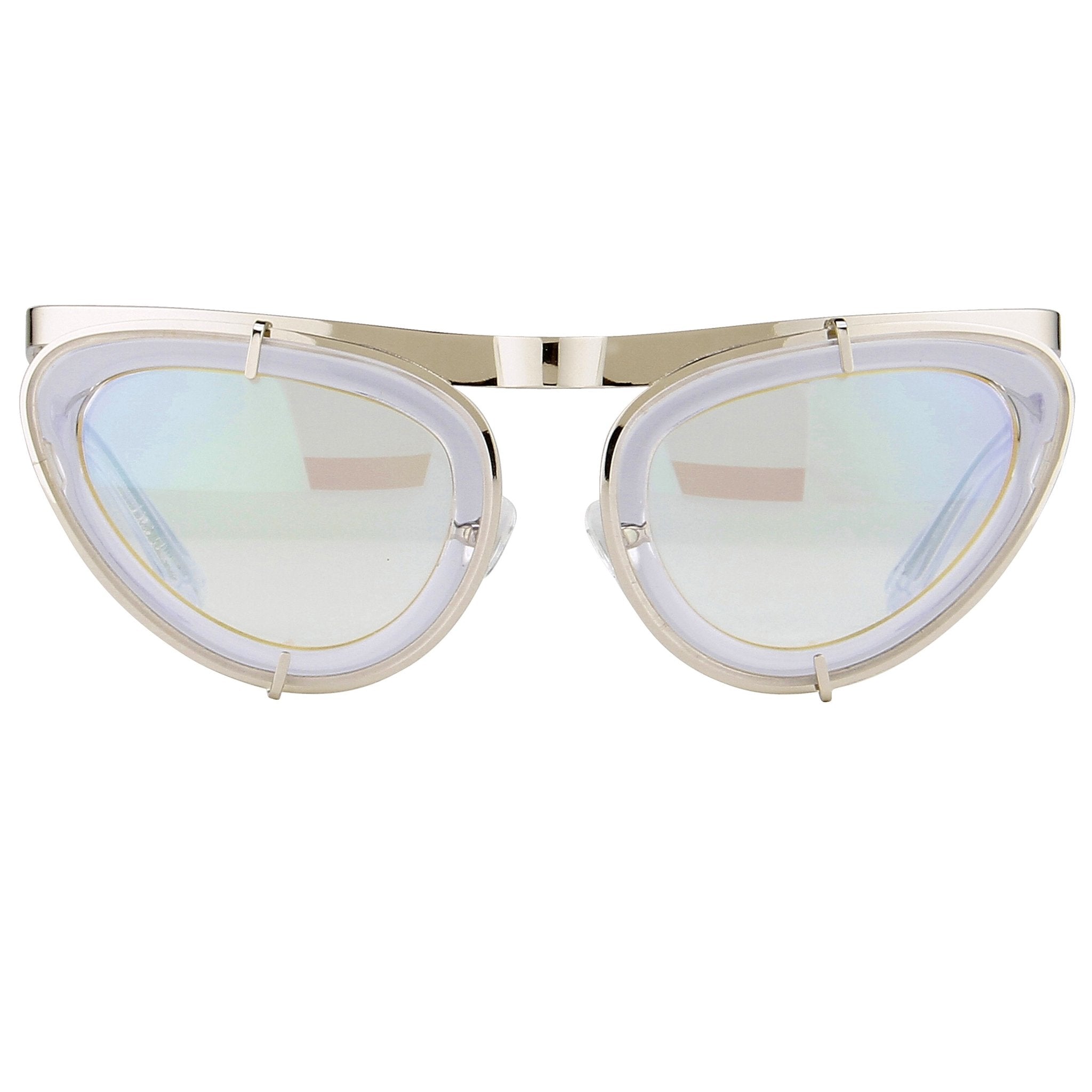Erdem Women Sunglasses Cat Eye Clear Silver and Silver Lenses - EDM3C1SUN - Watches & Crystals