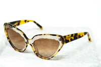 Thumbnail for Erdem Women Sunglasses Cat Eye Clear Tortoiseshell With Brown Graduated Lenses - EDM29C1SUN - Watches & Crystals