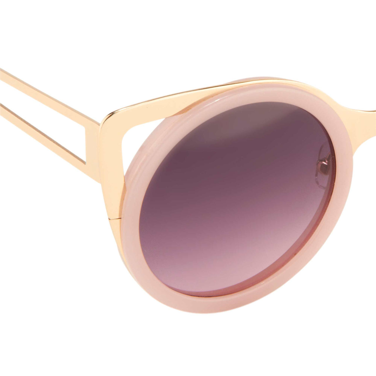 Erdem Women Sunglasses Cat Eye Light Pink Light Gold with Grey/Pink Graduated Lenses EDM4C3SUN - Watches & Crystals