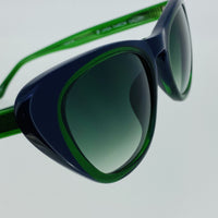 Thumbnail for Erdem Women Sunglasses Cat Eye Navy Green with Green Gradient Lenses Category 3 EDM18C3SUN - Watches & Crystals