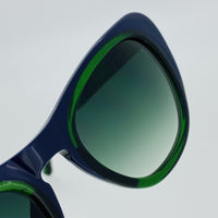 Thumbnail for Erdem Women Sunglasses Cat Eye Navy Green with Green Gradient Lenses Category 3 EDM18C3SUN - Watches & Crystals
