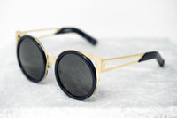 Thumbnail for Erdem Women Sunglasses Cat Eye Navy Light Gold with Grey Graduated Lenses Category 3 EDM4C5SUN - Watches & Crystals