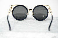 Thumbnail for Erdem Women Sunglasses Cat Eye Navy Light Gold with Grey Graduated Lenses Category 3 EDM4C5SUN - Watches & Crystals