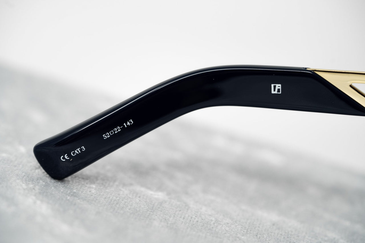 Erdem Women Sunglasses Cat Eye Navy Light Gold with Grey Graduated Lenses Category 3 EDM4C5SUN - Watches & Crystals