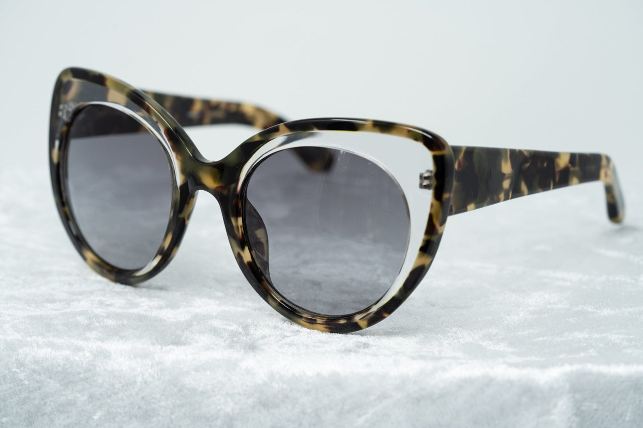 Erdem Women Sunglasses Cat Eye Tortoise Shell Clear with Grey Graduated Lenses Category 3 EDM14C5SUN - Watches & Crystals