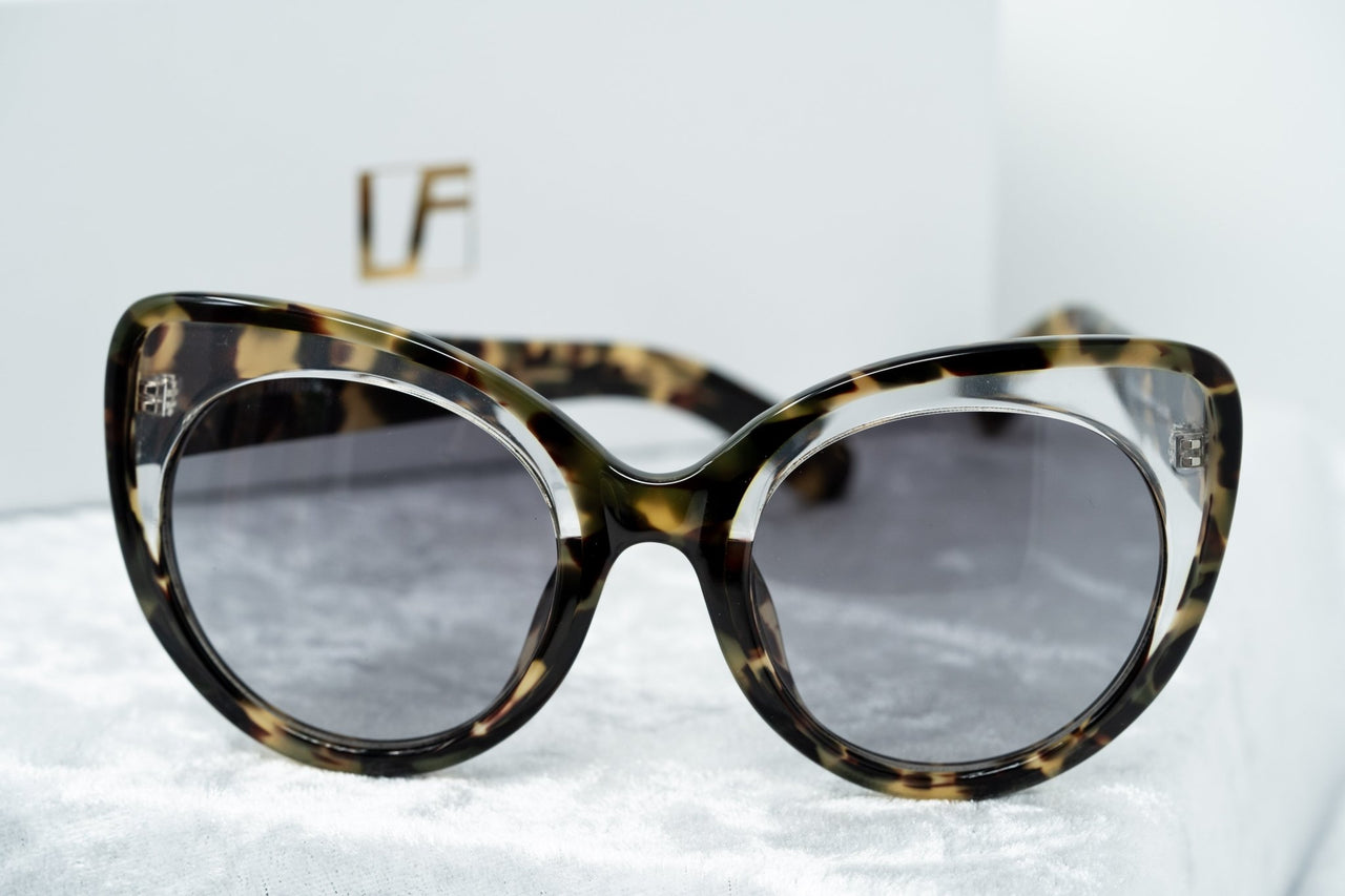 Erdem Women Sunglasses Cat Eye Tortoise Shell Clear with Grey Graduated Lenses Category 3 EDM14C5SUN - Watches & Crystals