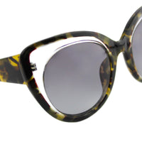 Thumbnail for Erdem Women Sunglasses Cat Eye Tortoise Shell Clear with Grey Graduated Lenses Category 3 EDM14C5SUN - Watches & Crystals