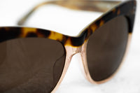 Thumbnail for Erdem Women Sunglasses Cat Eye Tortoise Shell Rose Glitter with Brown Lenses Category 3 EDM22C1SUN - Watches & Crystals