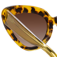 Thumbnail for Erdem Women Sunglasses Cat Eye Tortoise Shell Yellow with Brown Graduated Lenses EDM29C2SUN - Watches & Crystals