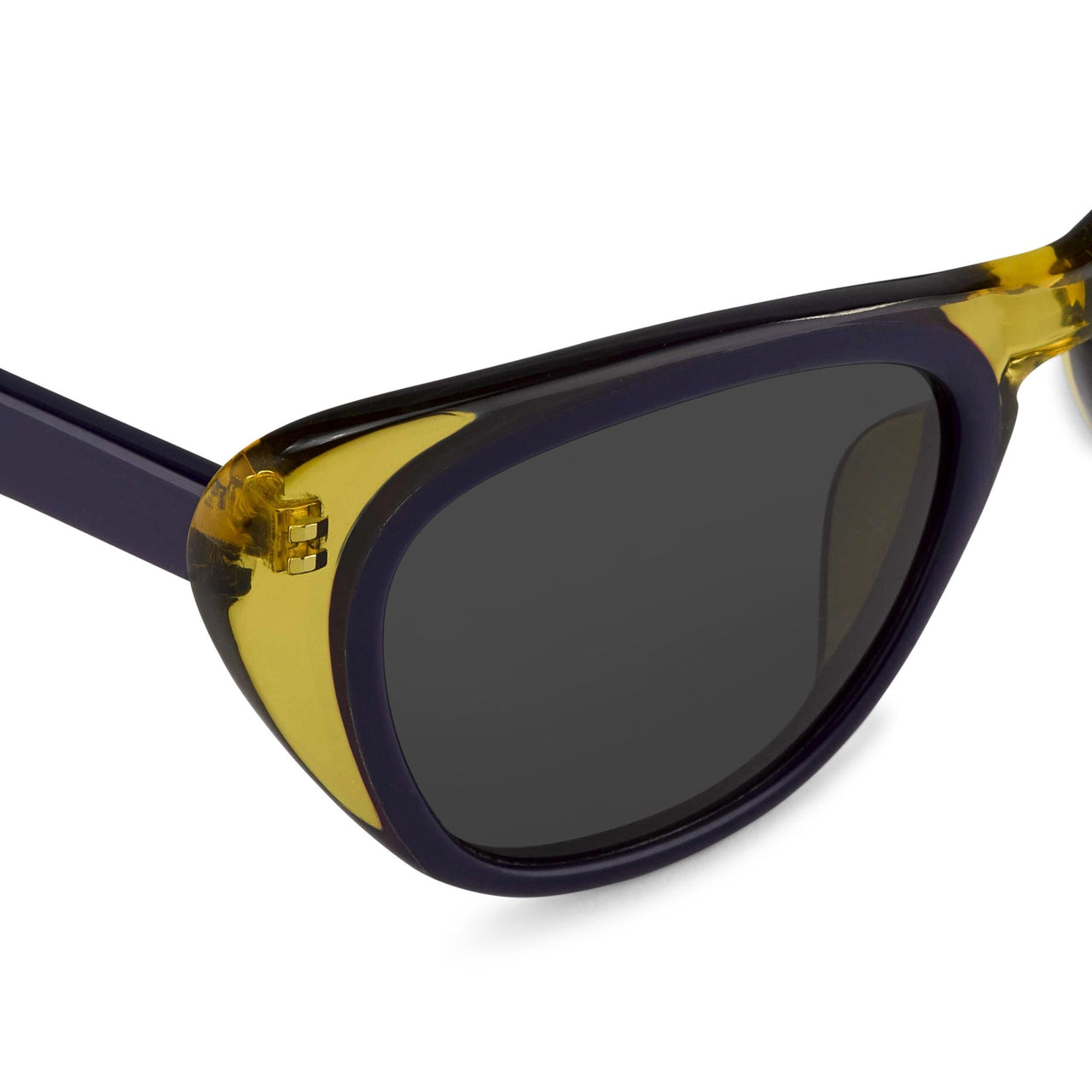 Erdem Women Sunglasses Cat Eye Transparent Ochre Purple with Grey Lenses Category 3 EDM18C2SUN - Watches & Crystals