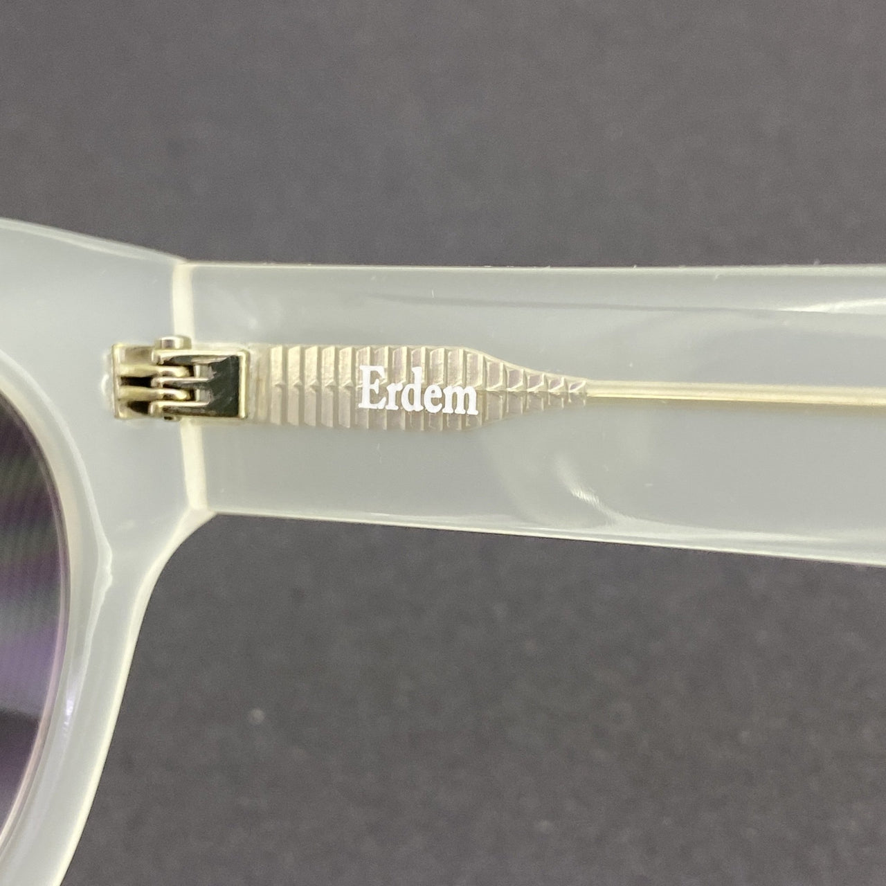 Erdem Women Sunglasses D-Frame Off White with Grey Graduated Lenses Category 3 EDM11C3SUN - Watches & Crystals