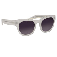 Thumbnail for Erdem Women Sunglasses D-Frame Off White with Grey Graduated Lenses Category 3 EDM11C3SUN - Watches & Crystals