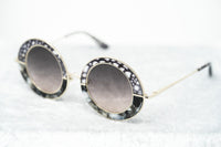 Thumbnail for Erdem Women Sunglasses Oval Grey Pearl Purple Gold with Maroon Graduated Lenses EDM27C2SUN - Watches & Crystals