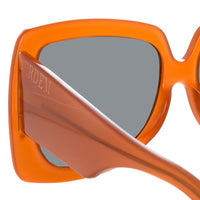 Thumbnail for Erdem Women Sunglasses Oversized Burnt Orange Rose Gold with Grey Lenses Category 3 EDM34C4SUN - Watches & Crystals