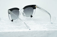 Thumbnail for Erdem Women Sunglasses Oversized Clear Black with Grey Graduated Lenses EDM20C1SUN - Watches & Crystals